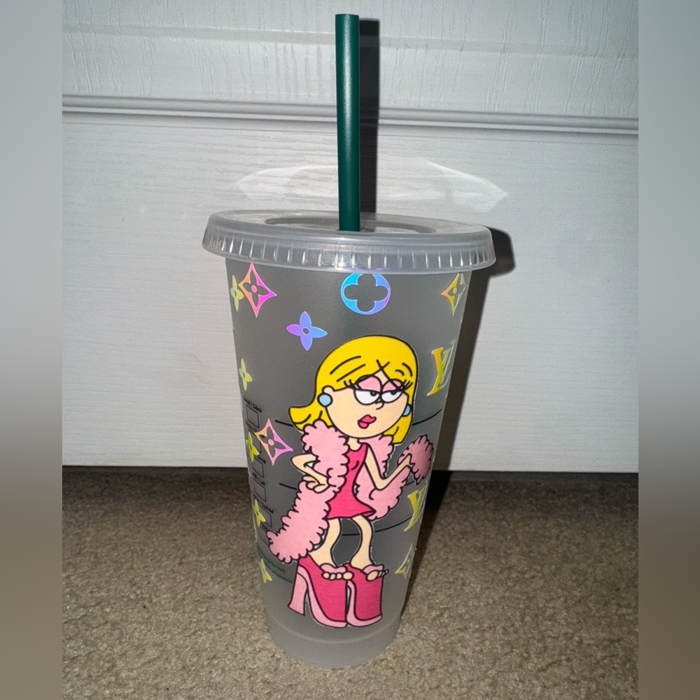 Lizzie McGuire Louis Vuitton Starbucks cup from Etsy